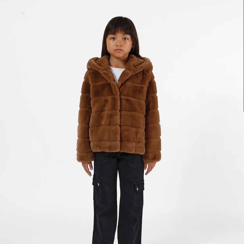 Apparis Goldie Faux Fur Coat - Kids 12Y - Like New